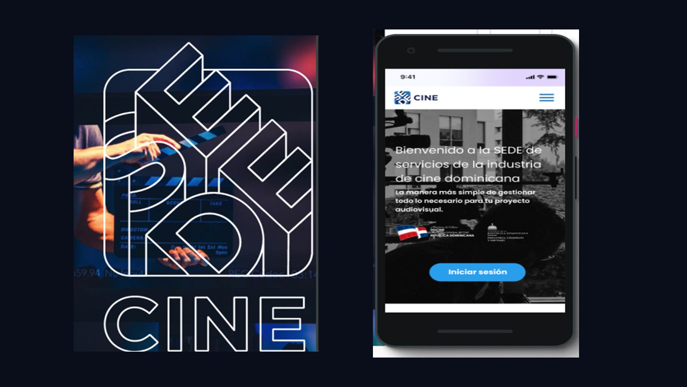 SEDECINE: the neon identity and the portal on mobile